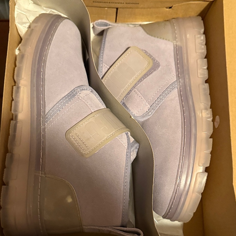 UGG Lilac Slip-On Suede Boot - Pale Purple